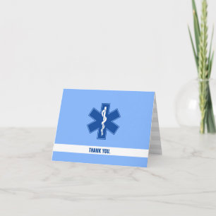 EMS Paramedic Professional Custom Thank You Card