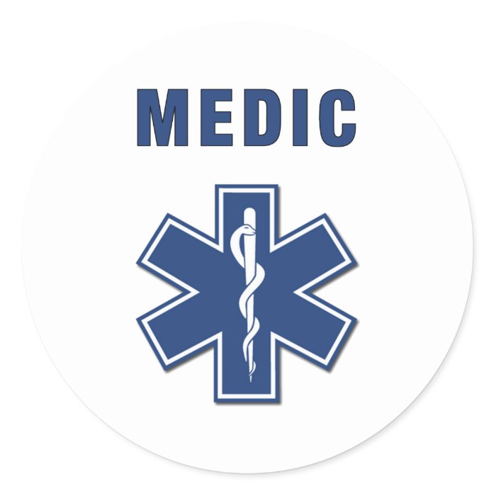 EMS ParaMedic Star of Life Sticker