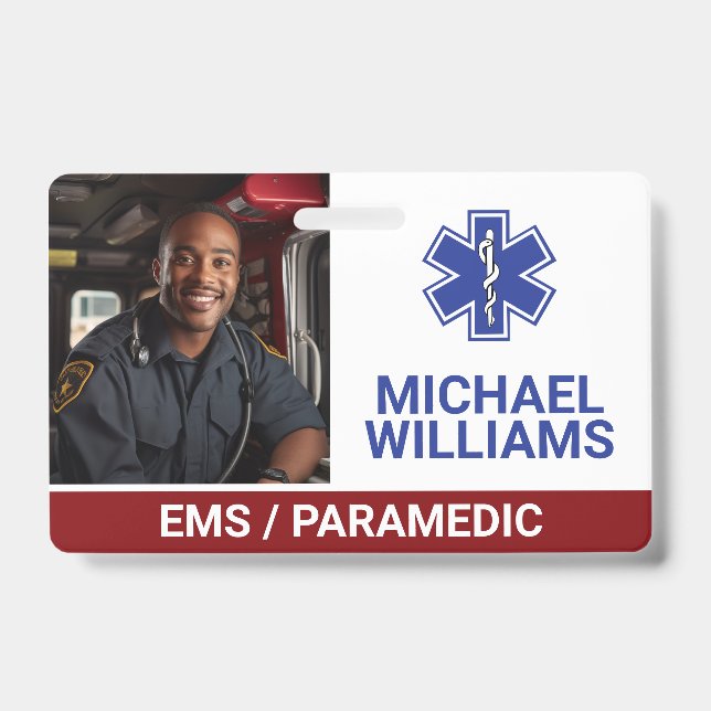 EMS | Paramedic Worker Badge (Front)
