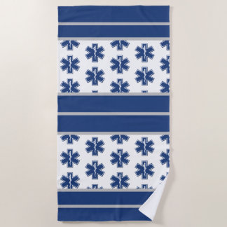 EMS Paramedics and EMT Beach Towel