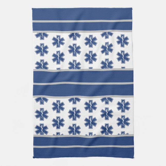 EMS Paramedics and EMT   Kitchen Towel (Vertical)