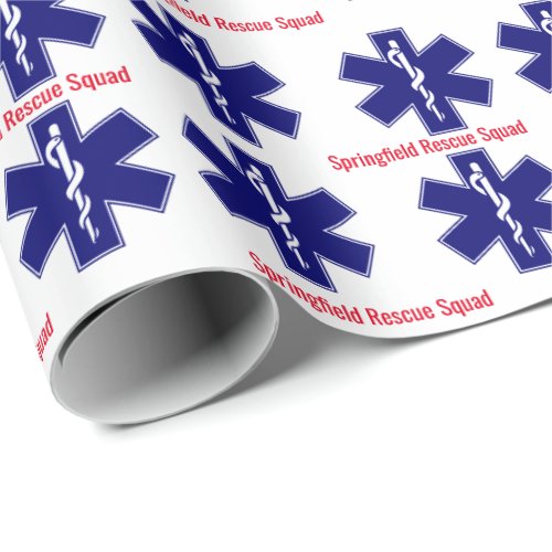 EMS Professional  Paramedic Logo Wrapping Paper