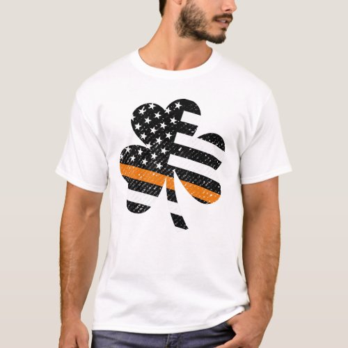 EMS Search And Rescue Thin Orange Line Flag T_Shirt