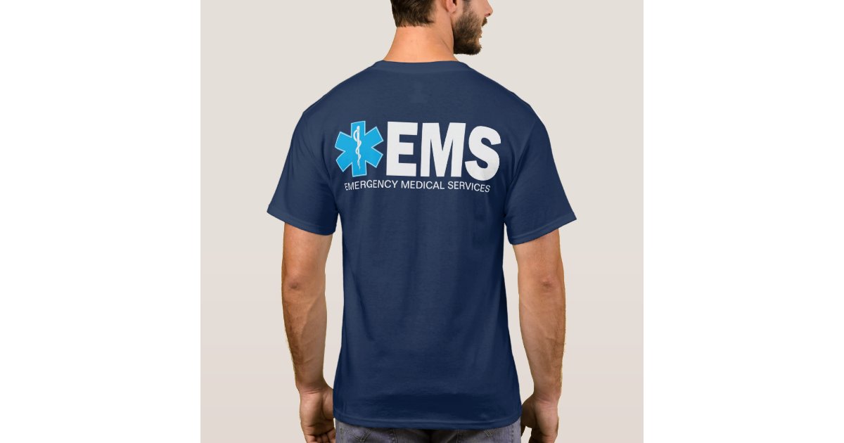 EMS Shirt with small text | Zazzle