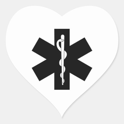 EMS Star Heart Sticker