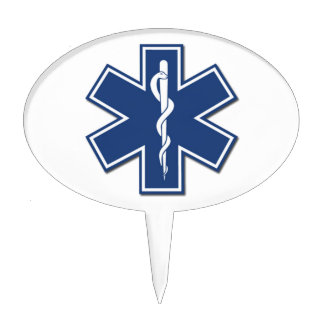 EMS Star of Life Cake Topper