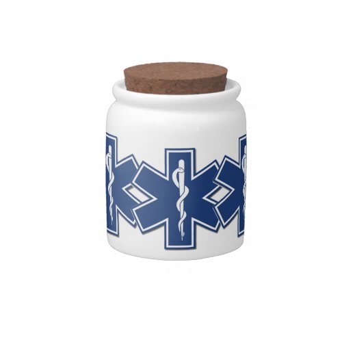 EMS Star of Life   Candy Jar