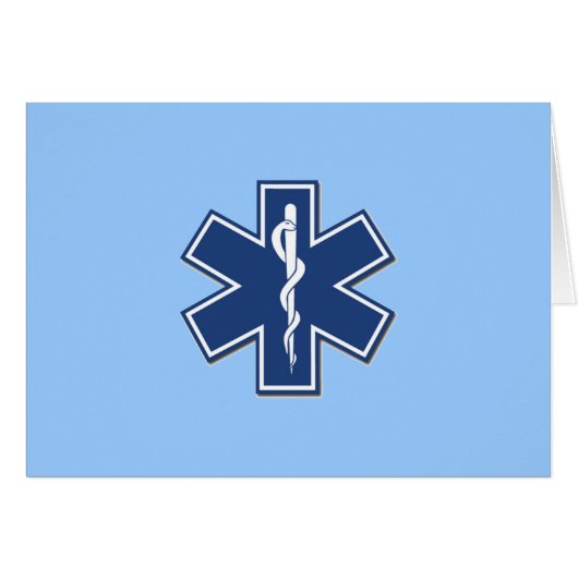 EMS Star of Life Cards (Front Horizontal)