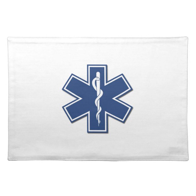 EMS Star of Life Cloth Placemat (Front)