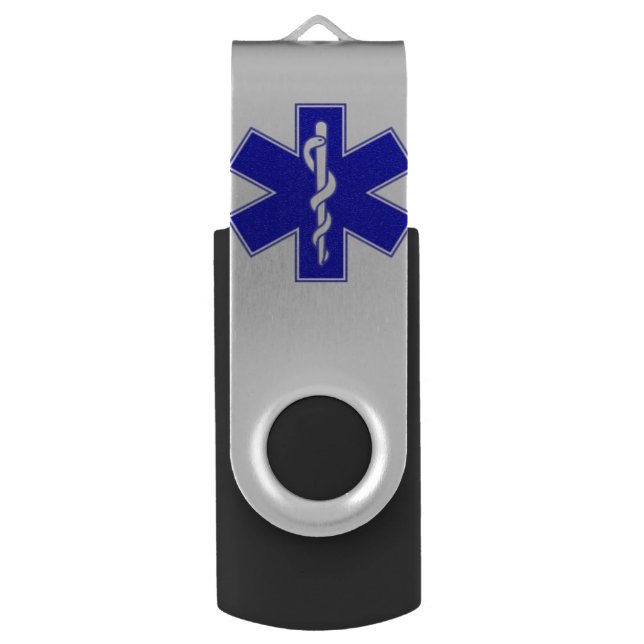 EMS Star of Life Flash Drive (Front Vertical)