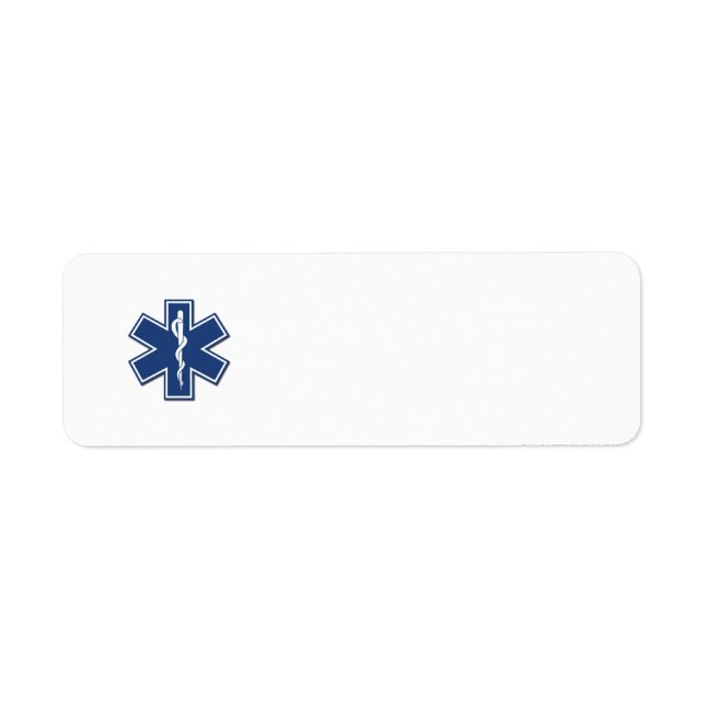EMS Star of Life Label (Front)