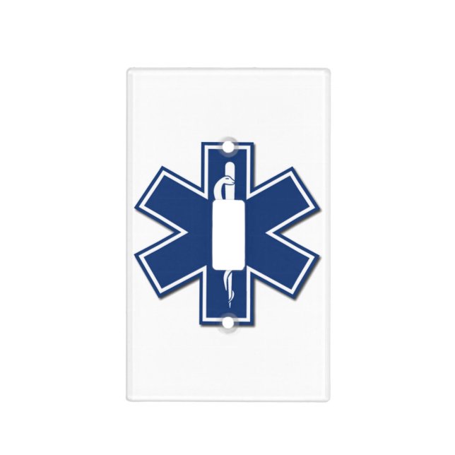 EMS Star of Life Light Switch Cover (Front)