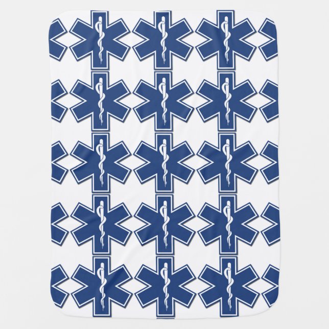 EMS Star Of Life Swaddle Blanket (Front)