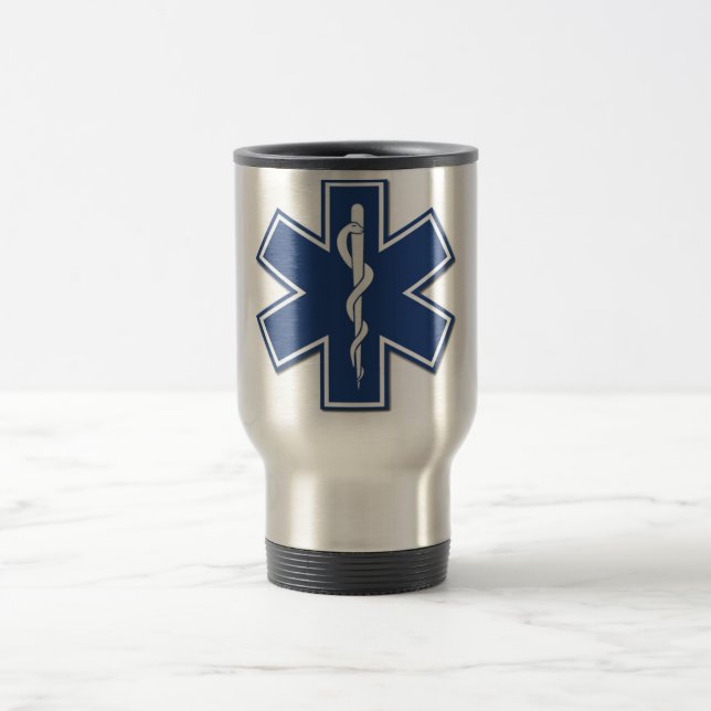 EMS Star of Life Travel Mug (Center)