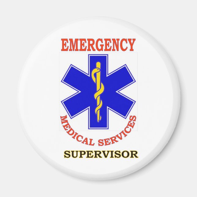 EMS SUPERVISOR MAGNET (Front)