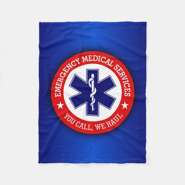EMS (You Call, We Haul) Fleece Blanket (Front)