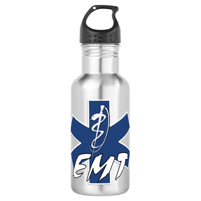 EMT Active Star Stainless Steel Water Bottle (Front)