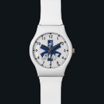 EMT Active Wristwatch<br><div class="desc">Matching gift mugs for EMT's, gift ideas, decals, stickers and home decor with EMS ambulance, paramedic and fire rescue gifts.</div>