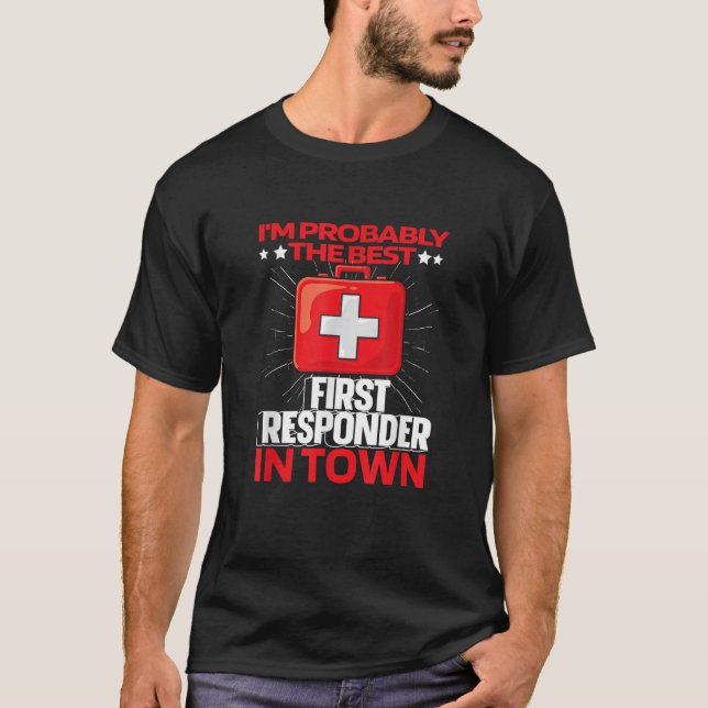 Emt Aid Kit Ems   Ambulance Police Paramedic First T-Shirt (Front)