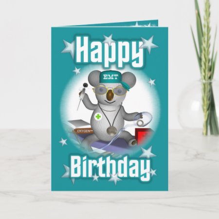 Emt Birthday Koala Card