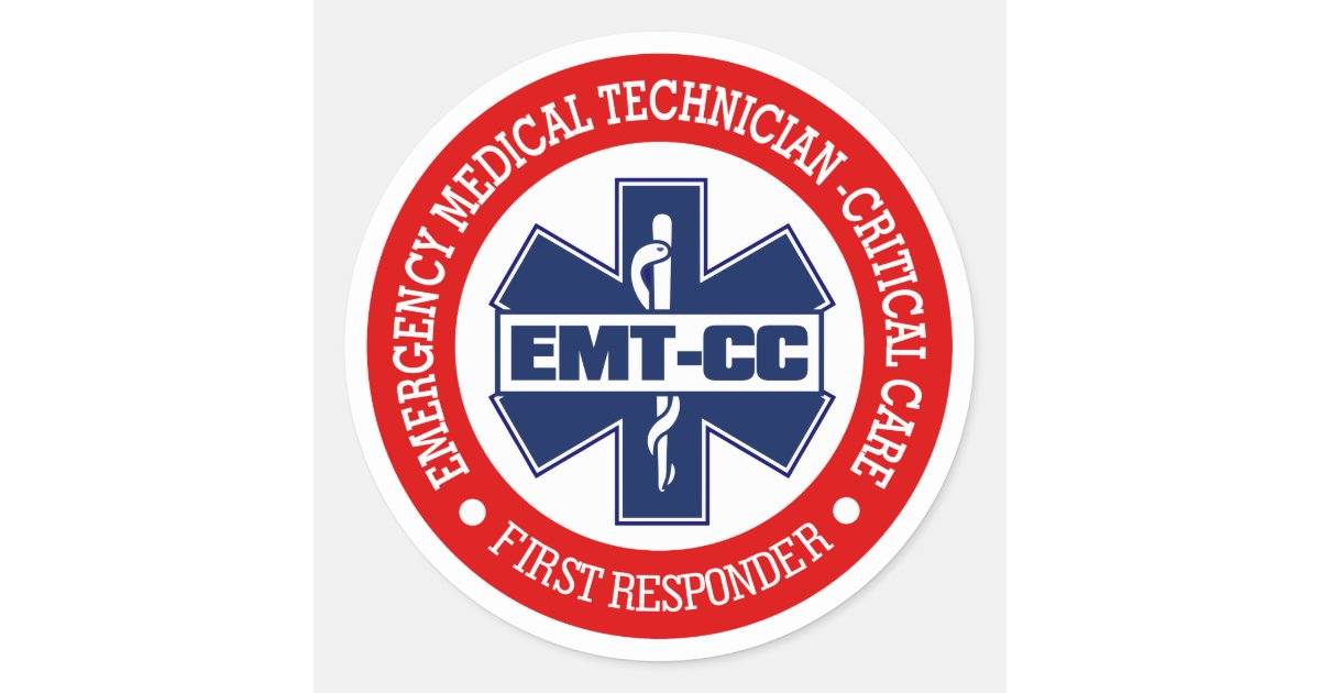 Emergency Medical Technician (EMT) with Ambulance Patch (Red & Blue)