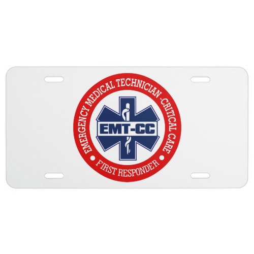 EMT_CC Emergency Medical Tech _Critical Care License Plate