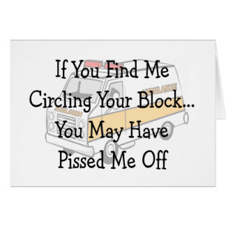 EMT --"Circling The Block" Funny Gifts Cards