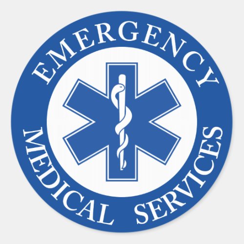 EMT Classic Style Medic Classic Round Sticker