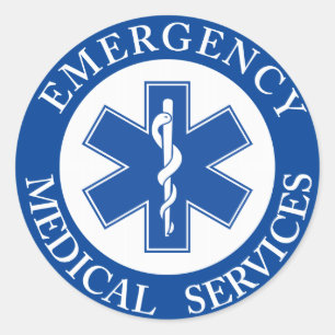 EMT Classic Style Medic Classic Round Sticker