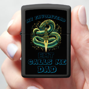 EMT Dad Pride Keepsake Zippo Lighter