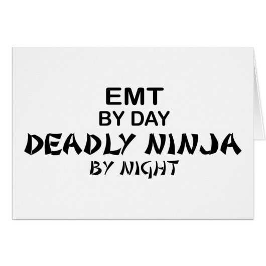 EMT Deadly Ninja by Night Cards (Front Horizontal)