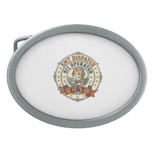 EMT Dispatch 911 Operator Cat EMT Dispatch 911 Ope Belt Buckle