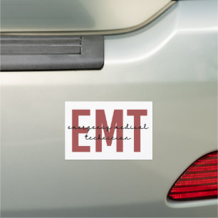 EMT Emergency Medical Technician Car Magnet