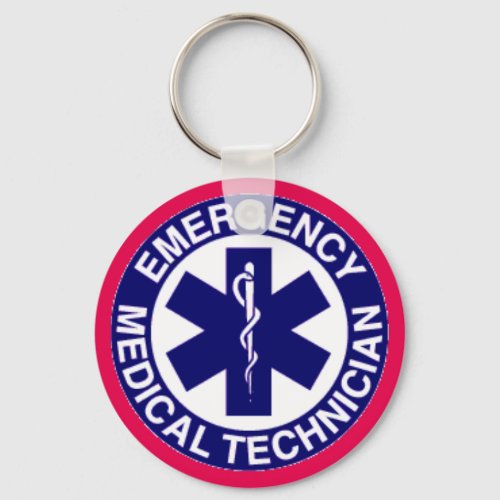 EMT Emergency Medical Technician Keychain