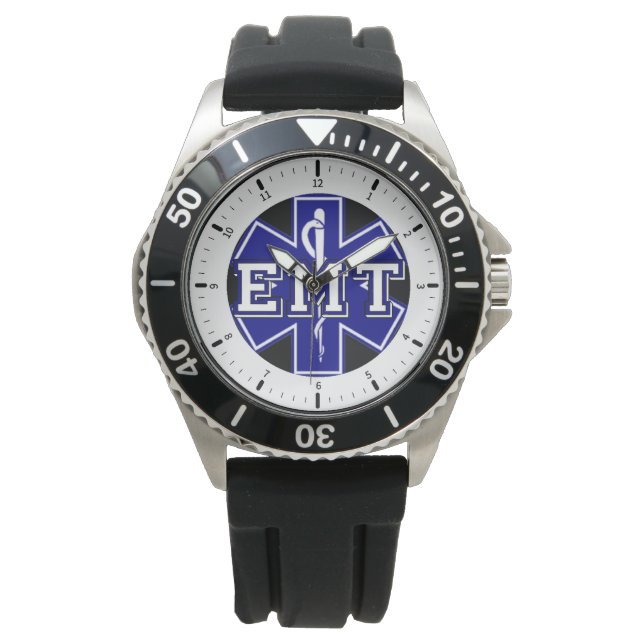 EMT | EMS | First Responder | Star Of Life | Watch (Front)