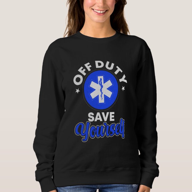 EMT EMS Paramedic First Responder Ambulance Sweatshirt (Front)