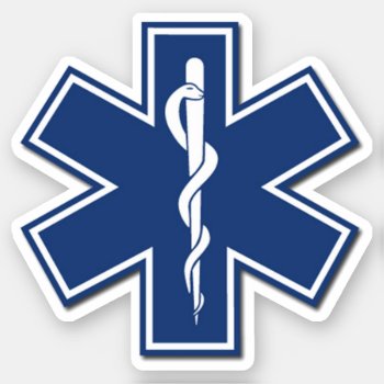 Emt Ems Paramedic First Responders Sticker by bonfireems at Zazzle
