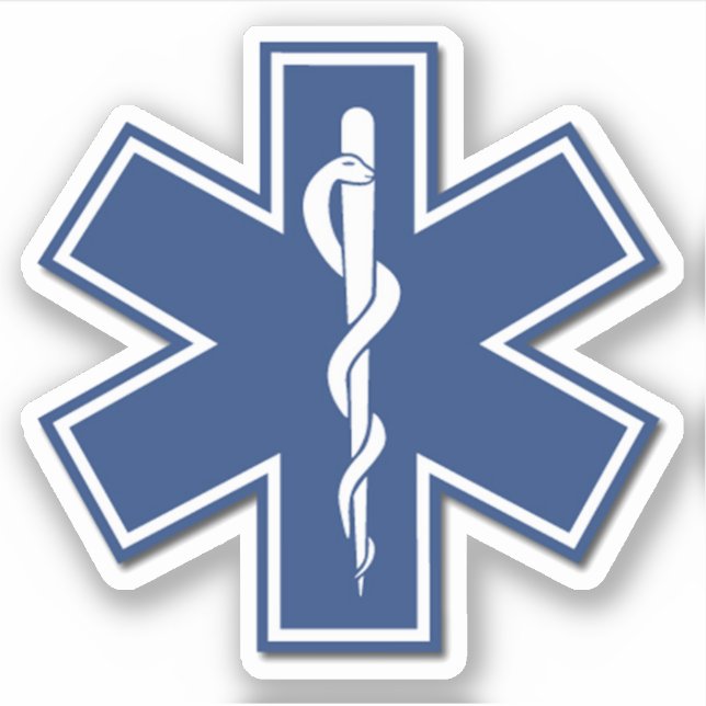 EMT EMS Paramedic First Responders Sticker (Front)