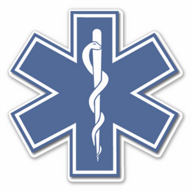 EMT EMS Paramedic First Responders Sticker (Front)