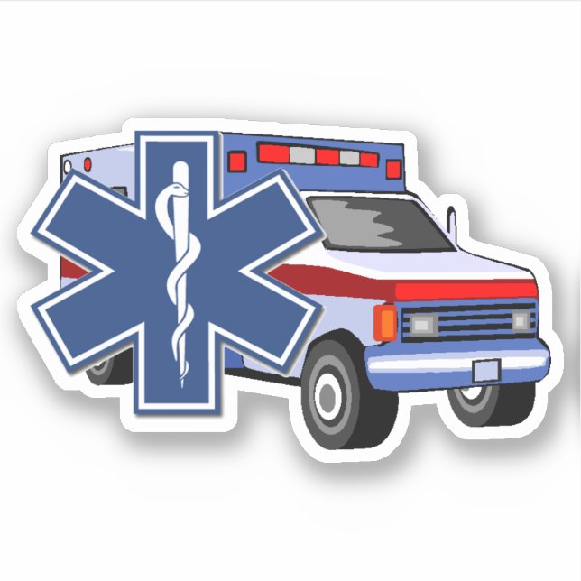 EMT EMS Paramedic First Responders Sticker (Front)