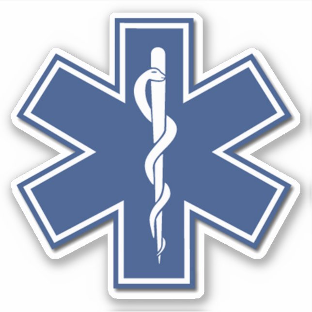 EMT EMS Paramedic First Responders Sticker (Front)