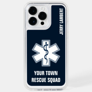 EMT EMS Paramedic Name and Squad OtterBox iPhone 14 Pro Max Case