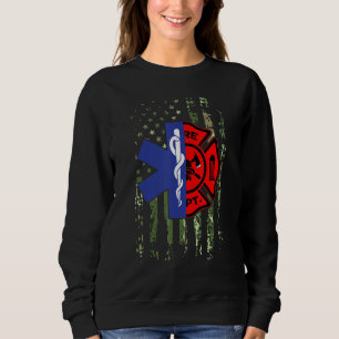 Emt Firefighter Firefighter Camouflage Ems Parame Sweatshirt
