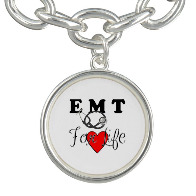 EMT For Life Charm Bracelet (Design)