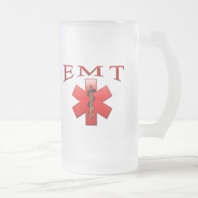 EMT FROSTED GLASS BEER MUG (Right)