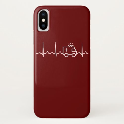 EMT Heartbeat iPhone X Case