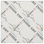 EMT Inside Sinus Rhythm Electrocardiogram Fabric