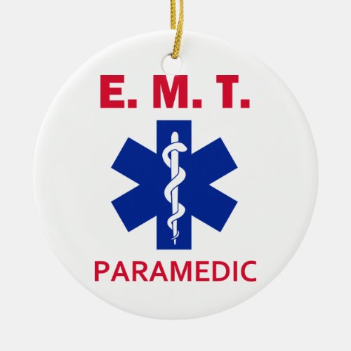 EMT Paramedic Ceramic Ornament