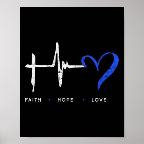 EMT Paramedic EMS Emergency Faith Hope Love Poster