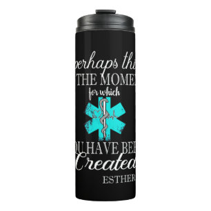 EMT Paramedic Hero Created Bible Verse Covid Thermal Tumbler